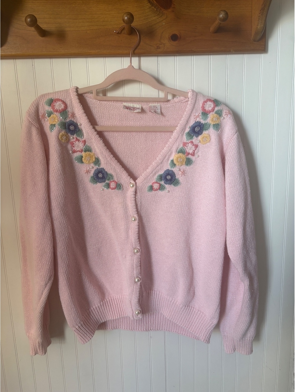 Vintage Cottagecore granny core sweater Huntington ridge size S